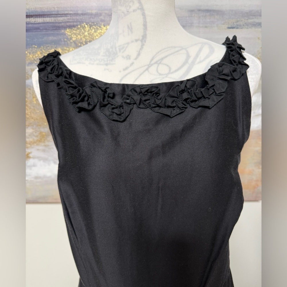 DANNY & NICOLE Dress, Sleeveless, Black/Turquoise, Size 14 - Picture 2 of 8